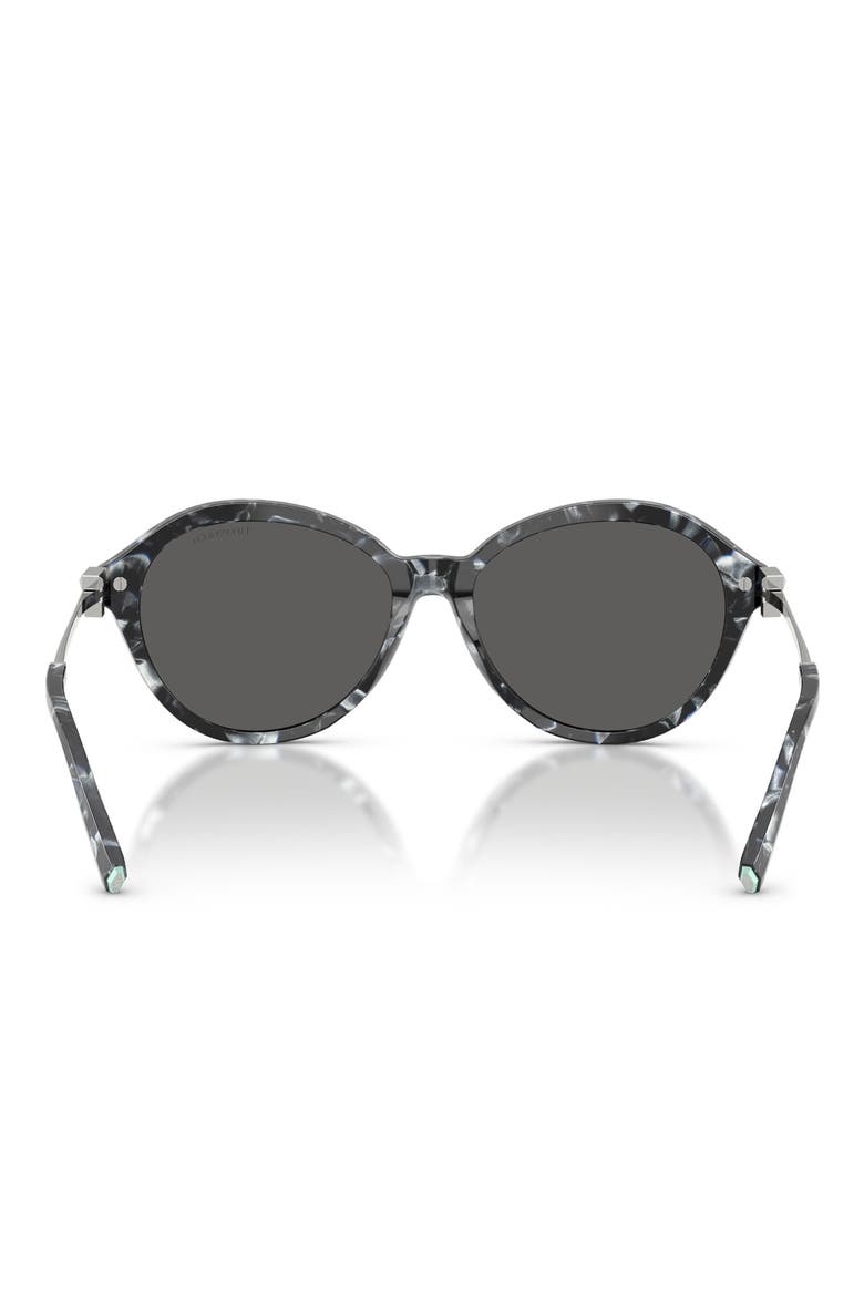 56mm Gradient Round Sunglasses, Alternate, color, HAVANA MADREPERLA / DARK GREY