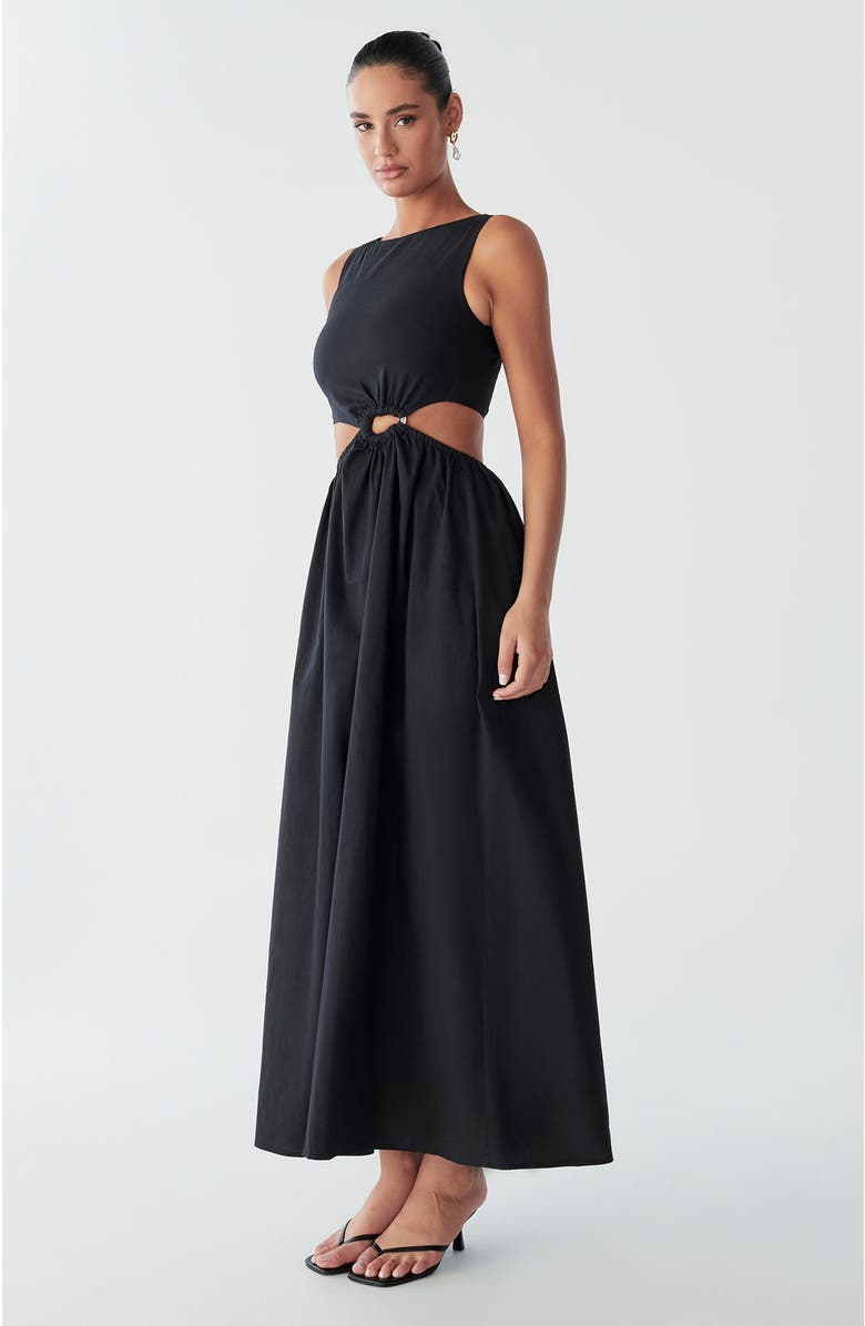 BWLDR Maria Maxi Dress, Alternate, color, Black