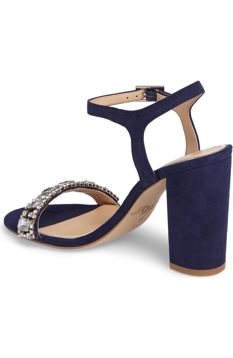 Jewel Badgley Mischka Hendricks Embellished Block Heel Sandal, Alternate, color,