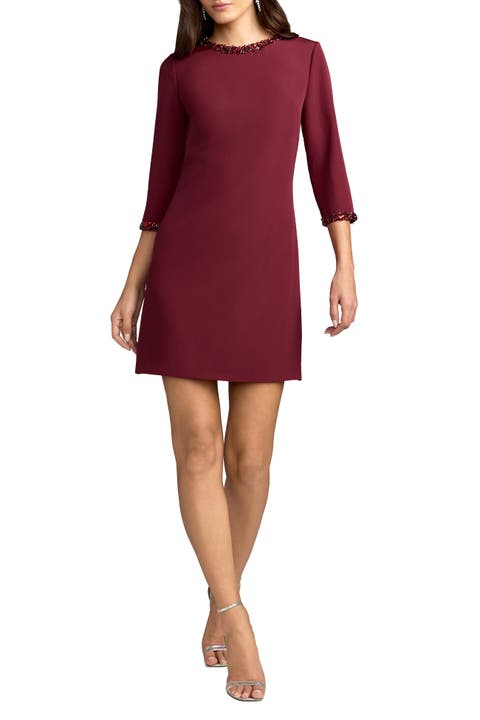 Embellished A-Line Cocktail Dress