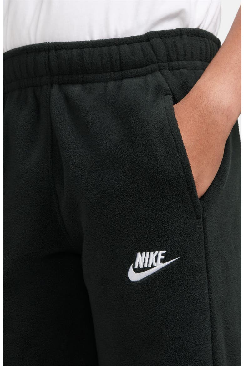 Kids' Club Therma-FIT Winter Fleece Joggers, Alternate, color, BLACK/ BLACK/ WHITE