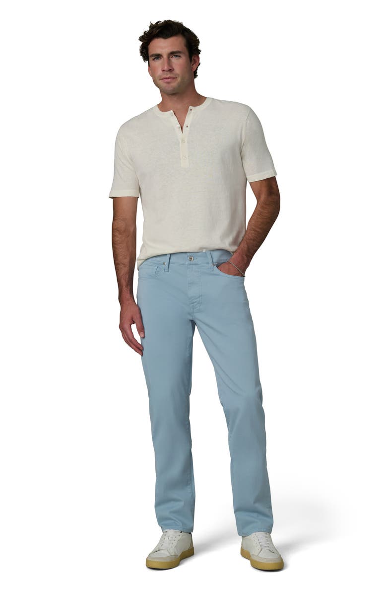 Joe's Short Sleeve Cotton Blend Henley, Alternate, color, Egret