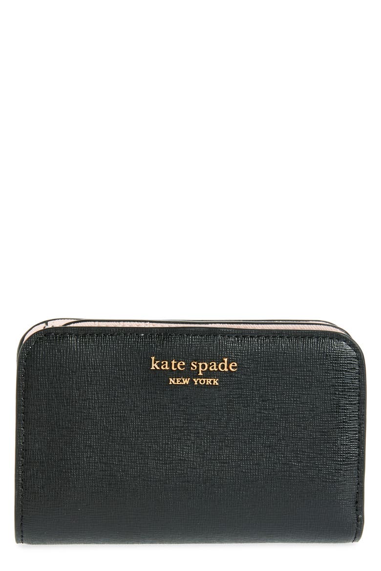 morgan compact wallet, Main, color, BLACK