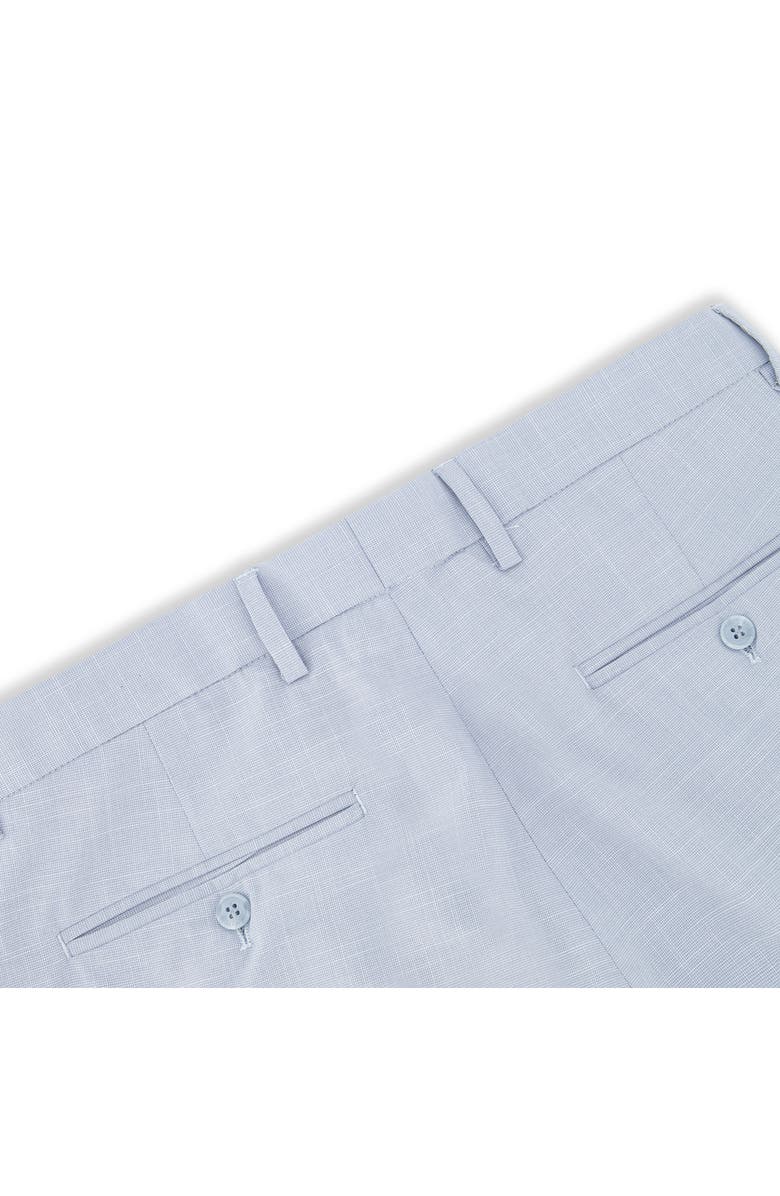 Victor Emmanuel Vince Flat Front Texture Stretch Dress Pants, Alternate, color,