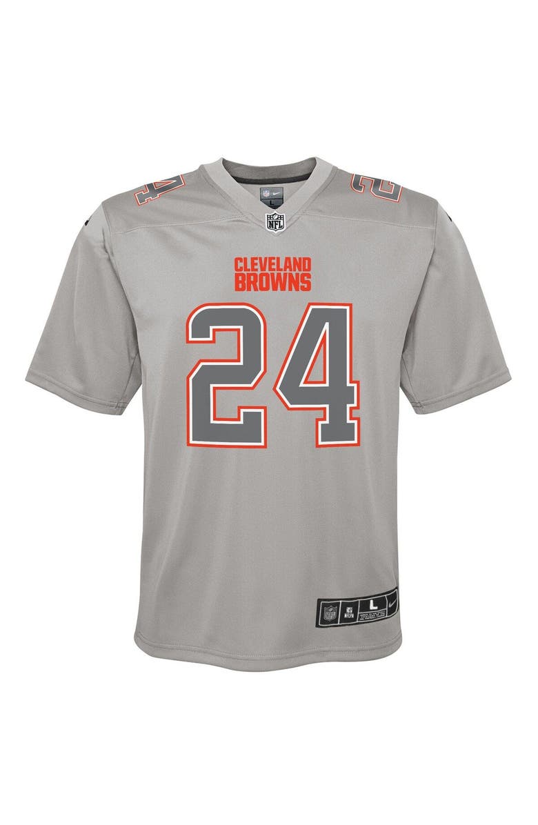 Nike Youth Nike Nick Chubb Gray Cleveland Browns Atmosphere Game Jersey, Alternate, color, 