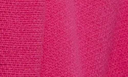 Saachi Oversize Ribbed Knit Cardigan In Fuschia