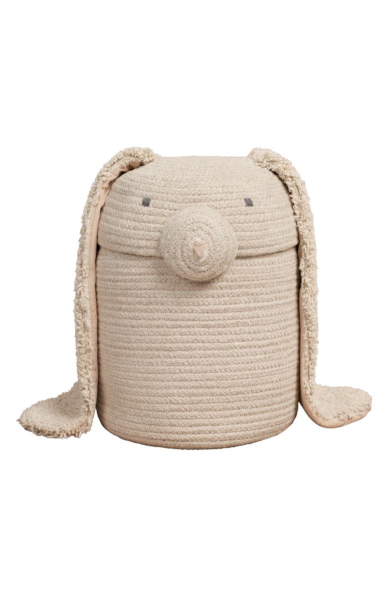 Lorena Canals Rita The Rabbit Basket, Main, color, Natural