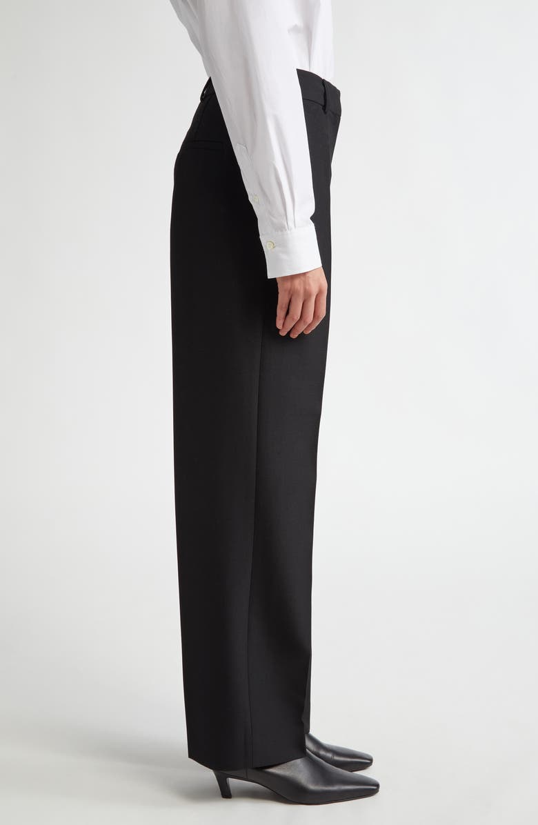 TOTEME Tailored Straight Leg Pants, Alternate, color, Black