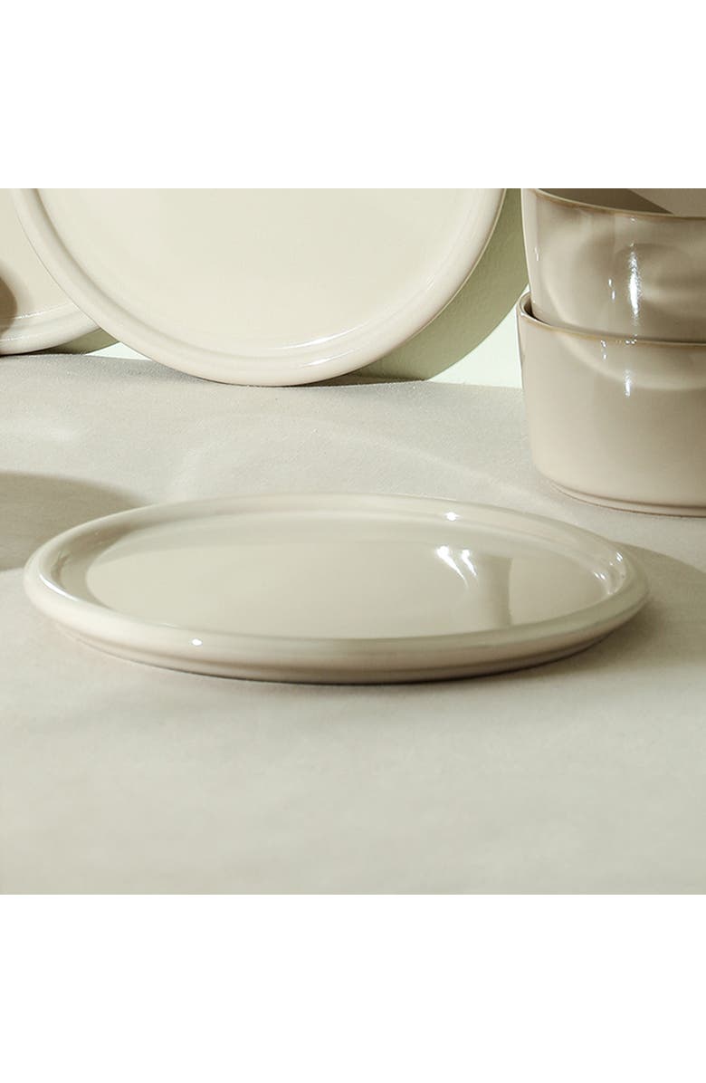 Stone Lain Eden Stoneware 4-Piece Salad Plate Set, Alternate, color, Beige