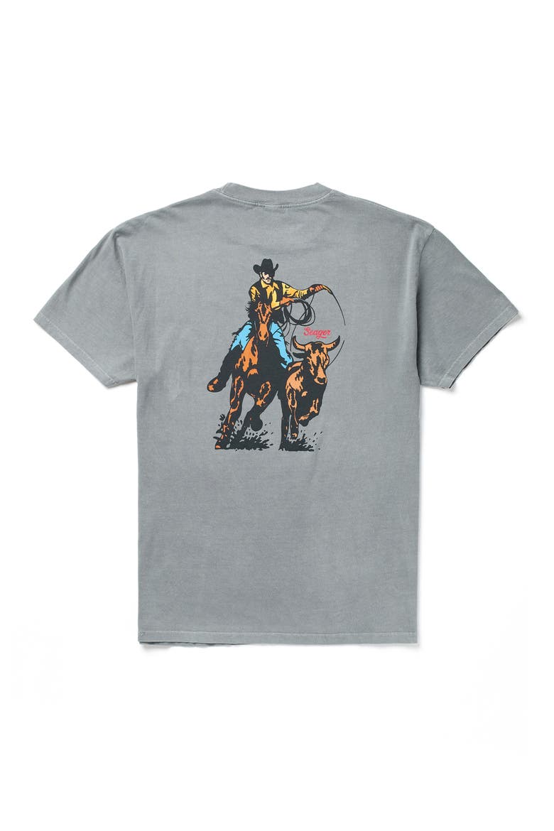 Premium Rodeo Series Cotton Graphic T-Shirt, Alternate, color, PIGMENT GREY