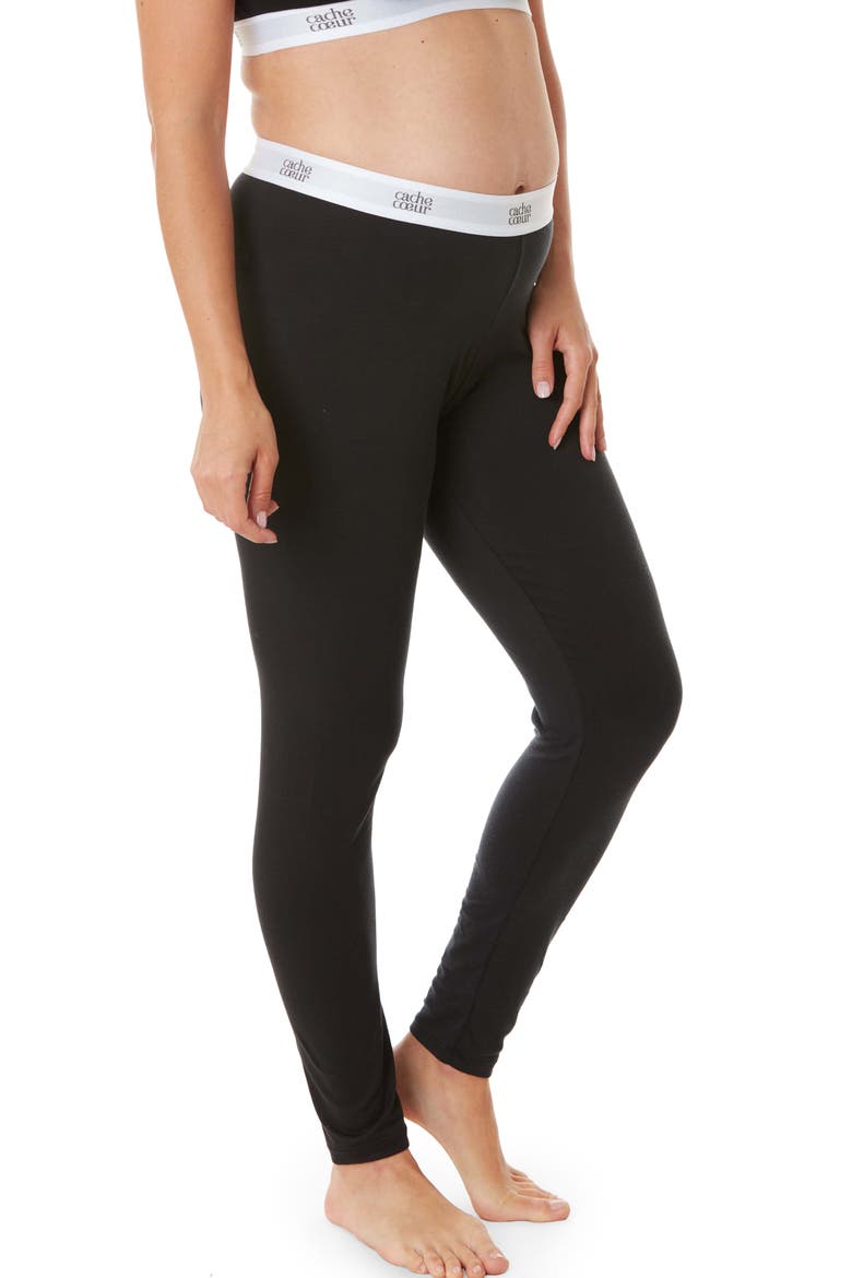 Life Maternity legging, Main, color, BLACK