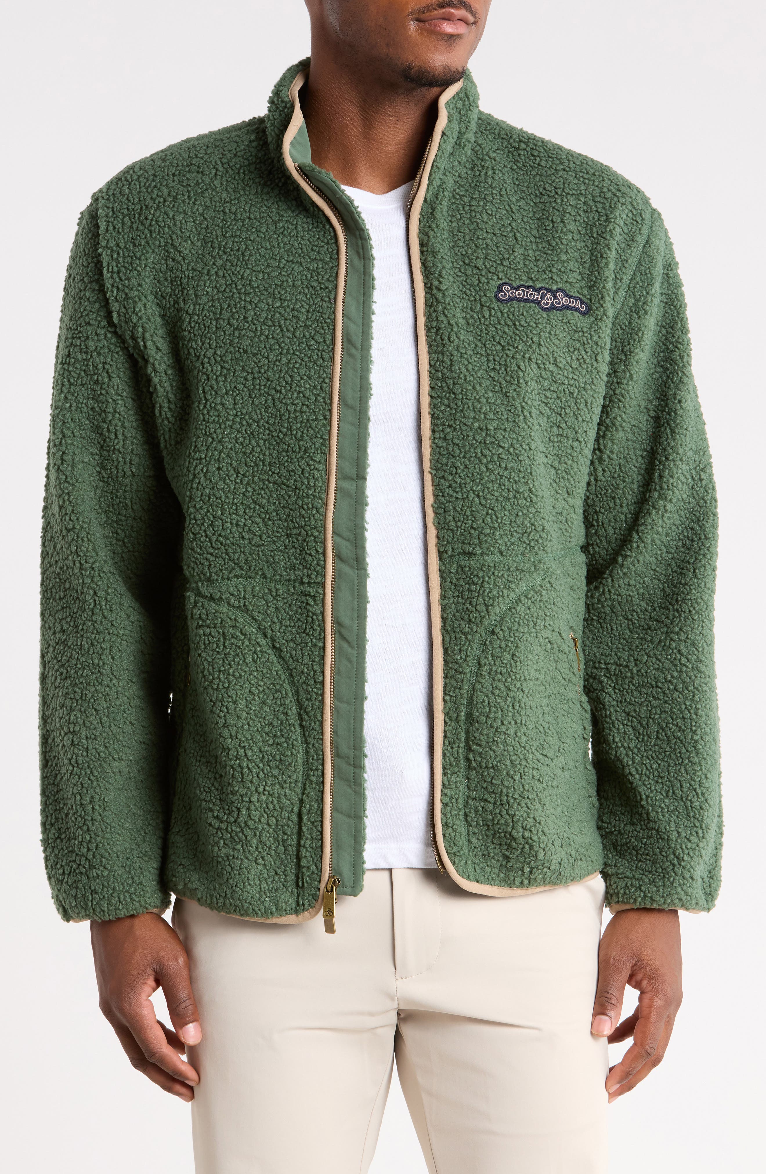 Full-Zip High-Pile Fleece Jacket