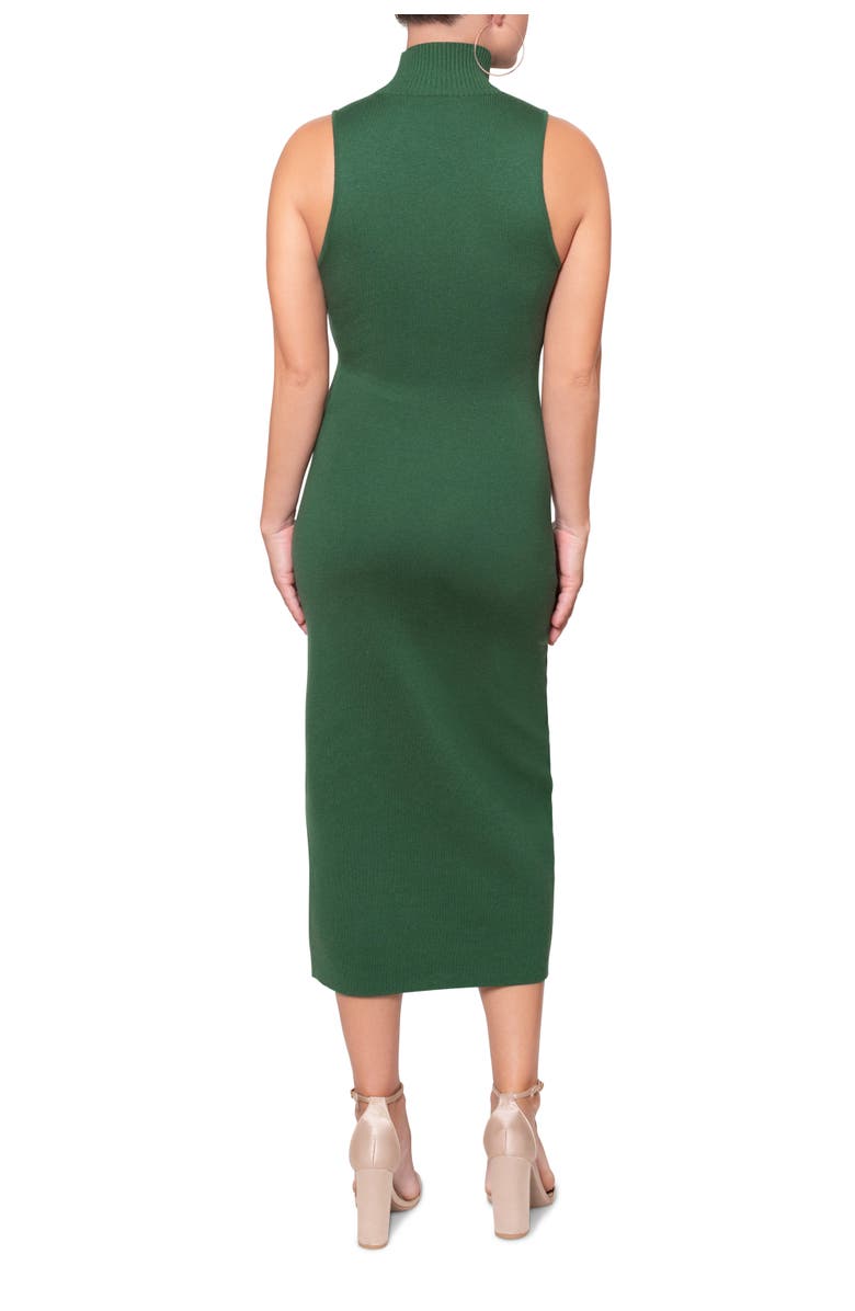 RACHEL Rachel Roy Chai Mock Neck Sweater Dress, Alternate, color, Spruce