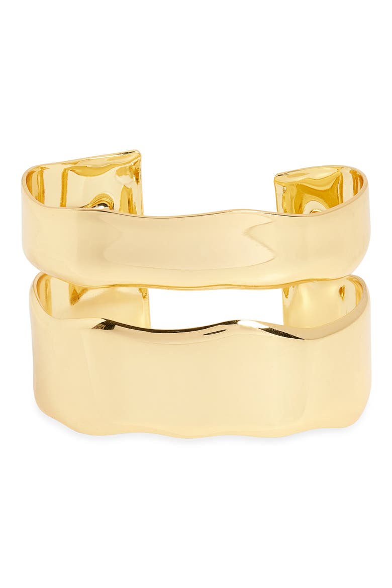 Saffron Cuff Bracelet, Main, color, GOLD