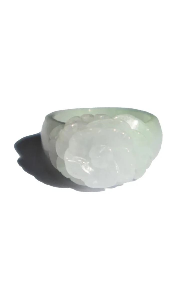 seree Rose Off-white jade ring, Alternate, color, Off White