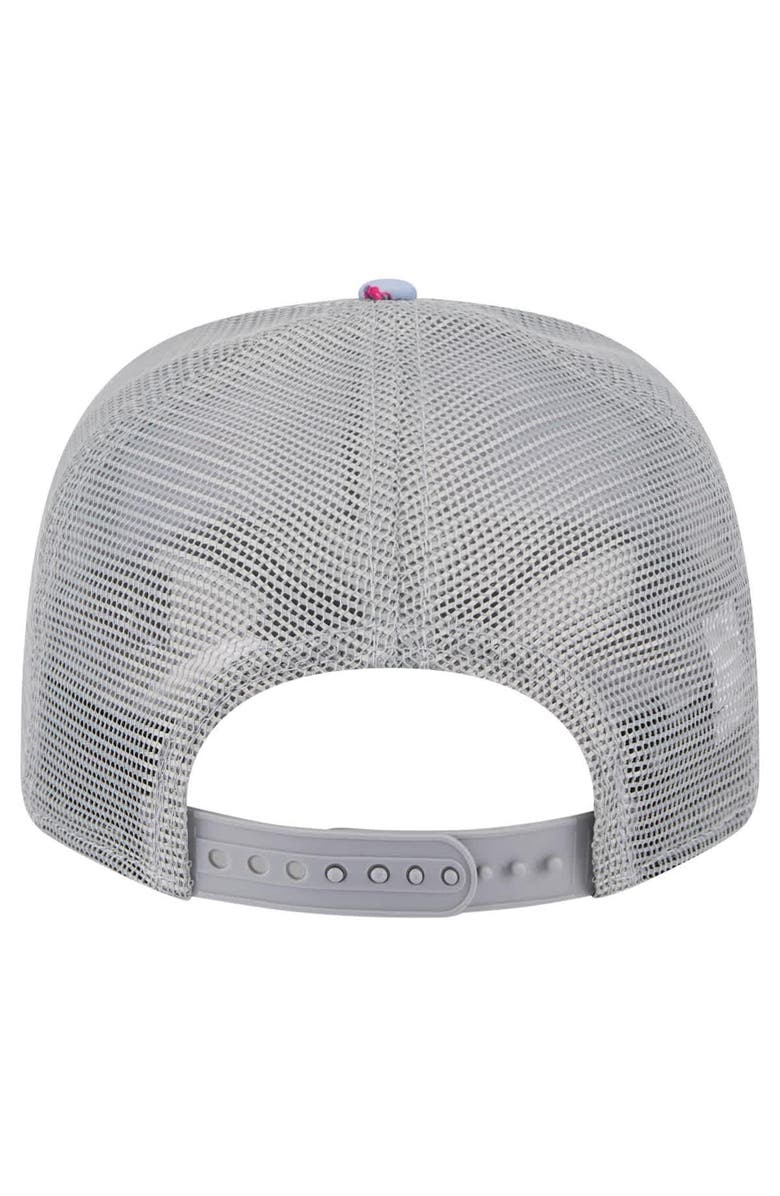 New Era Men's New Era Light Blue/Gray Denver Nuggets Adventure Aloha Pattern 9SEVENTY Stretch-Snap Hat, Alternate, color, 