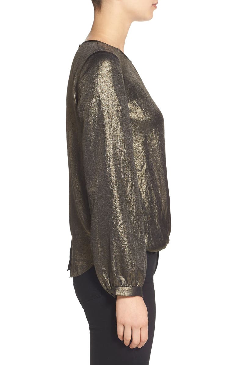 Chelsea28 Metallic Surplice Top, Alternate, color,