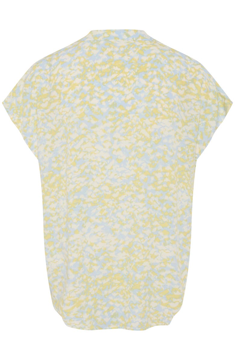 Soaked in Luxury Wynter Notch Neck Short Sleeve Blouse, Alternate, color, Skyway Dizzy Print