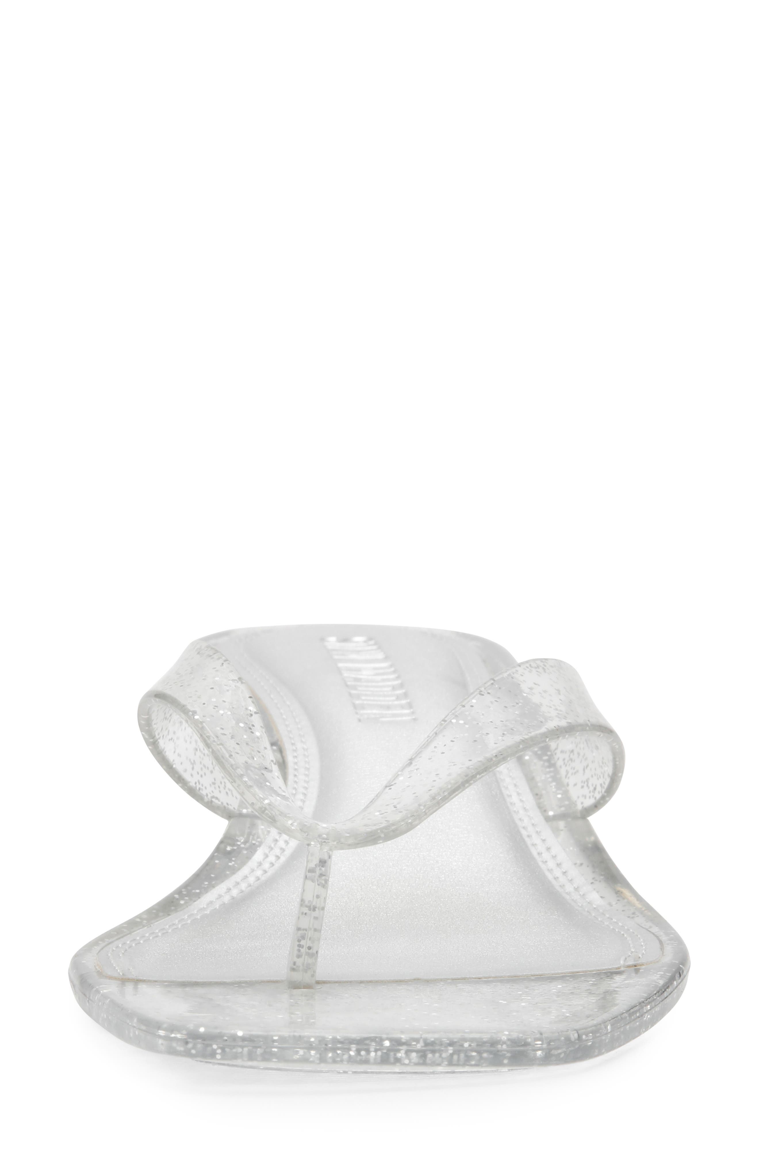 Steve Madden Tracie Kitten Heel Flip Flop, Alternate, color, Silver Glitter