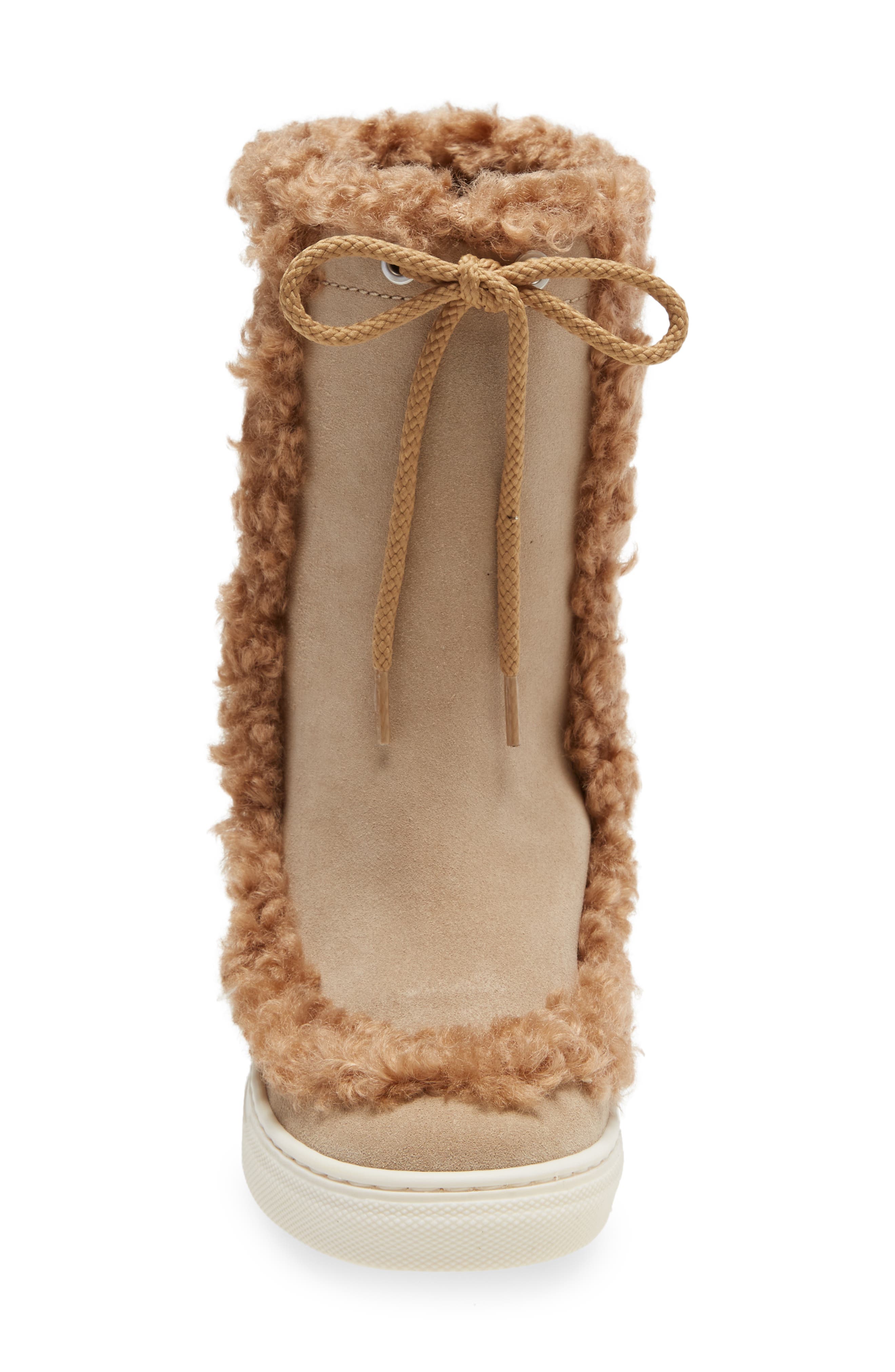 Moncler Petite Insolux Faux Fur Trim Boot, Alternate, color, 