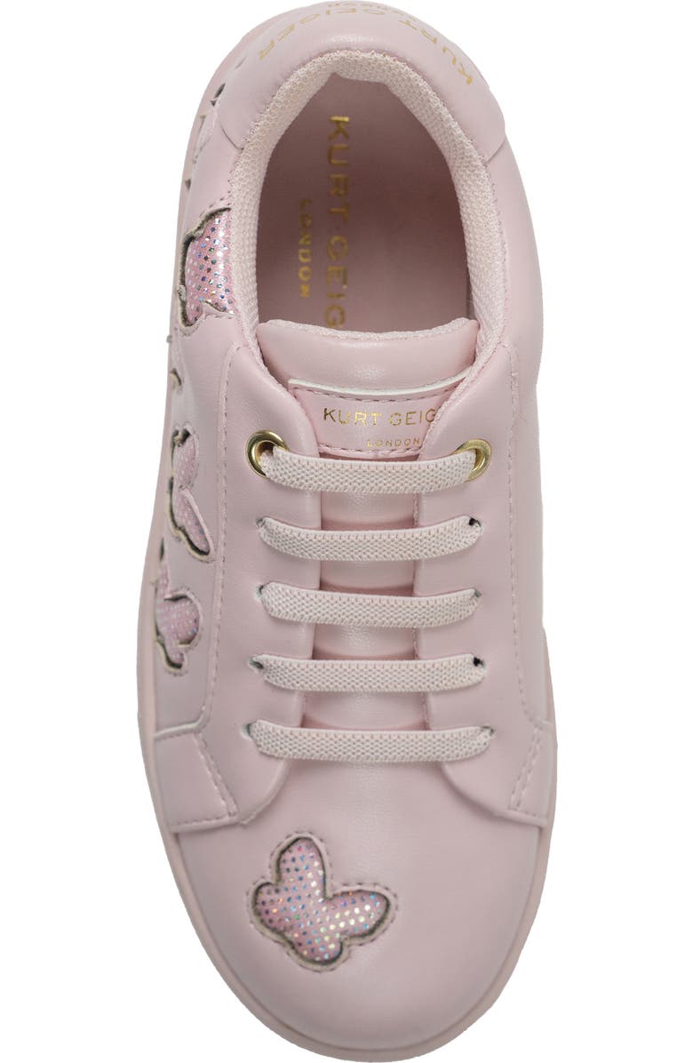 Kurt Geiger London Kids' Mini Laney Butterfly Sneaker, Alternate, color, Blush