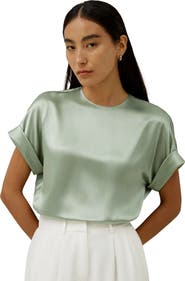 Lilysilk Contemporary Oversized Silk Top