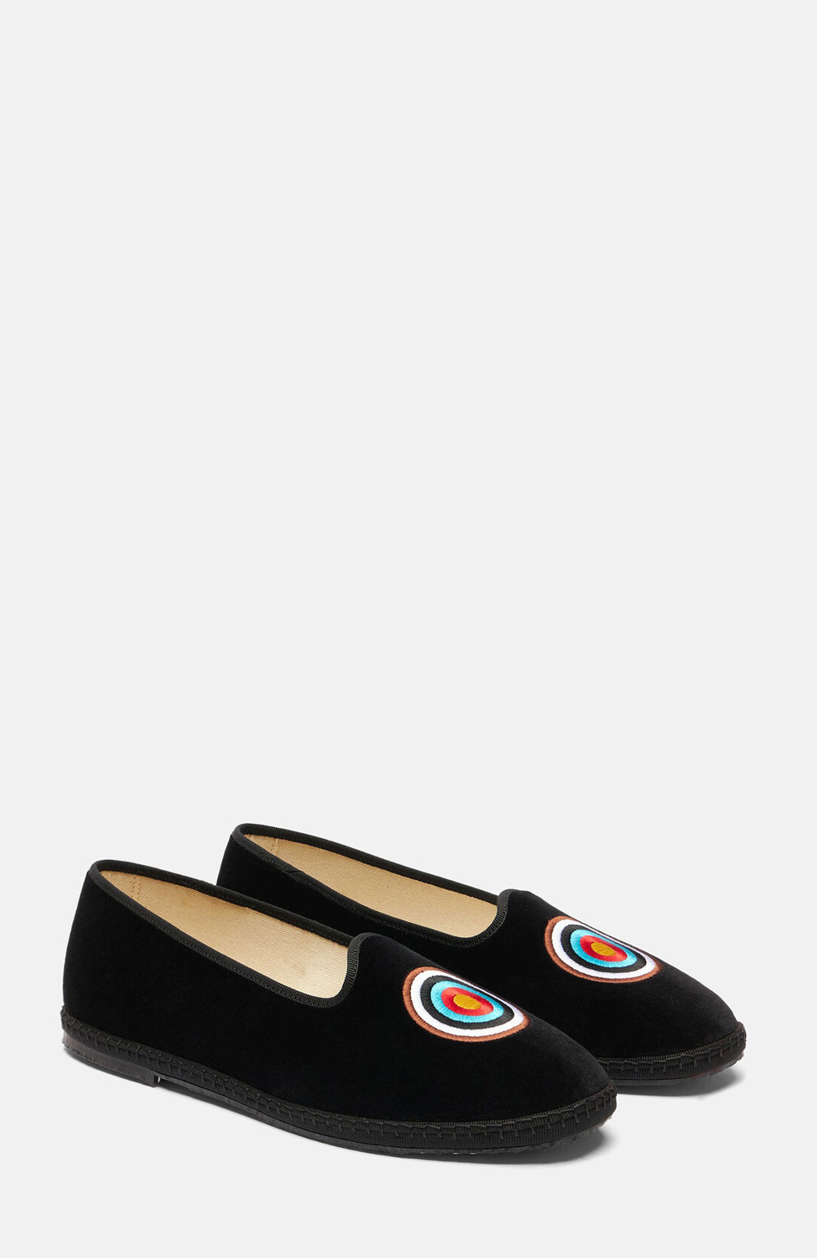 Target Slippers, Main, color, Black - Velvet