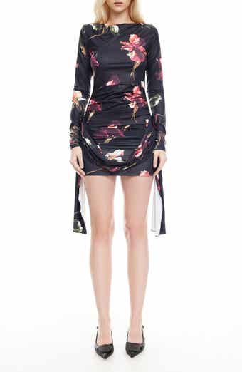 LIONESS Glory Floral Long Sleeve Minidress