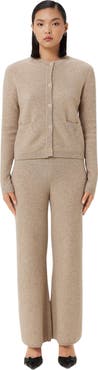 GOBI Mongolian Cashmere Textured Cashmere Pants