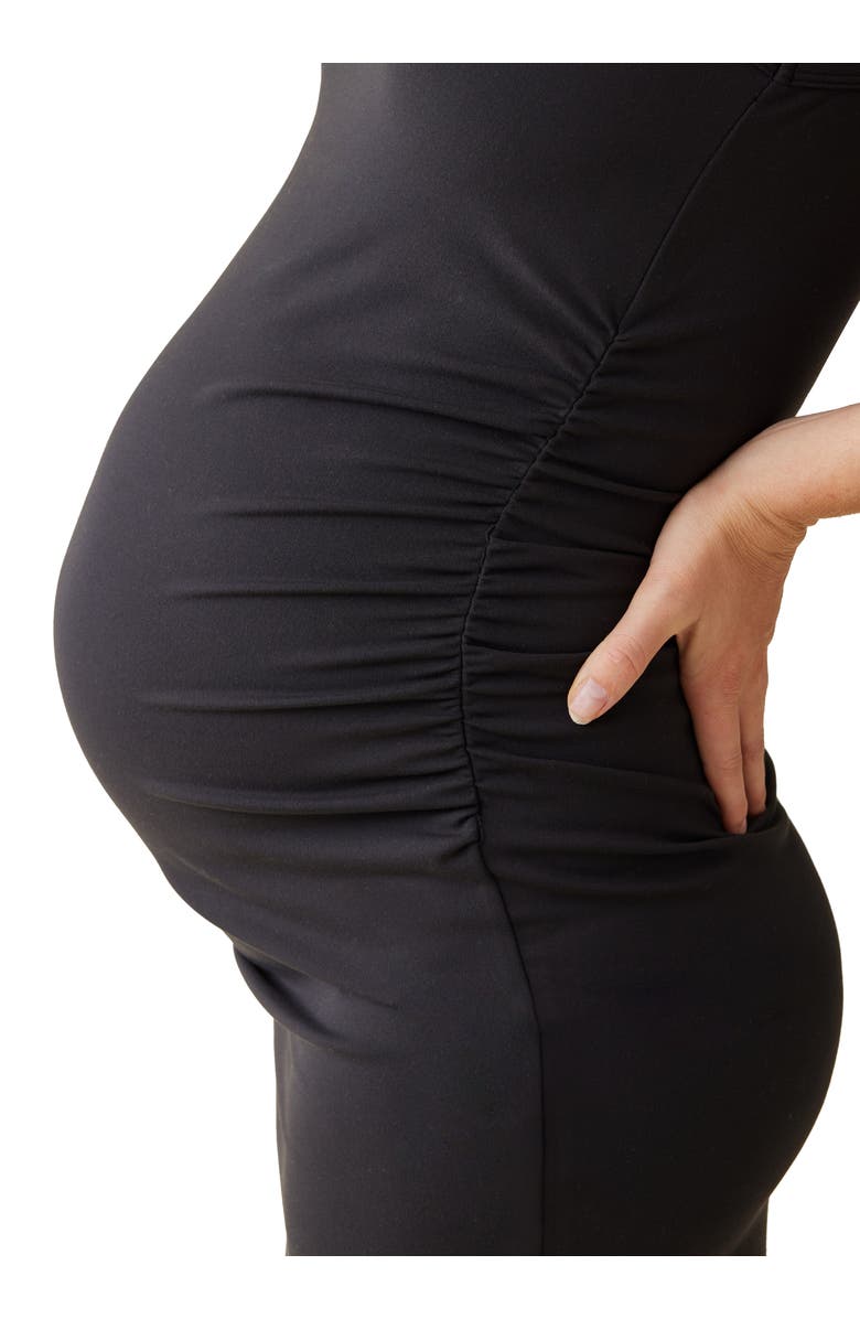 Ingrid & Isabel SLEEVELESS RUCHED BODYCON DRESS, Alternate, color, Black