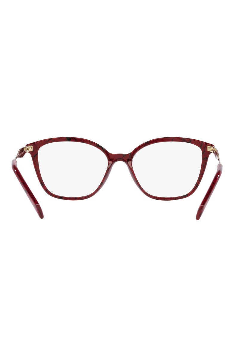 Prada 52mm Butterfly Optical Glasses, Alternate, color, Grey