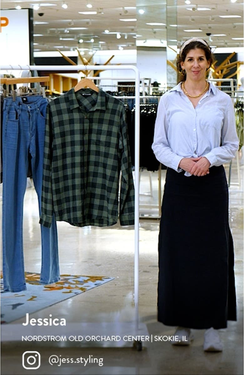 Gingham Check Button-Up Shirt, sales video thumbnail