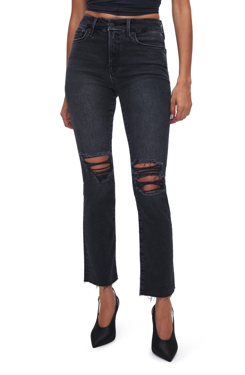 Good American Good Legs Straight Leg Jeans, Main, color, 