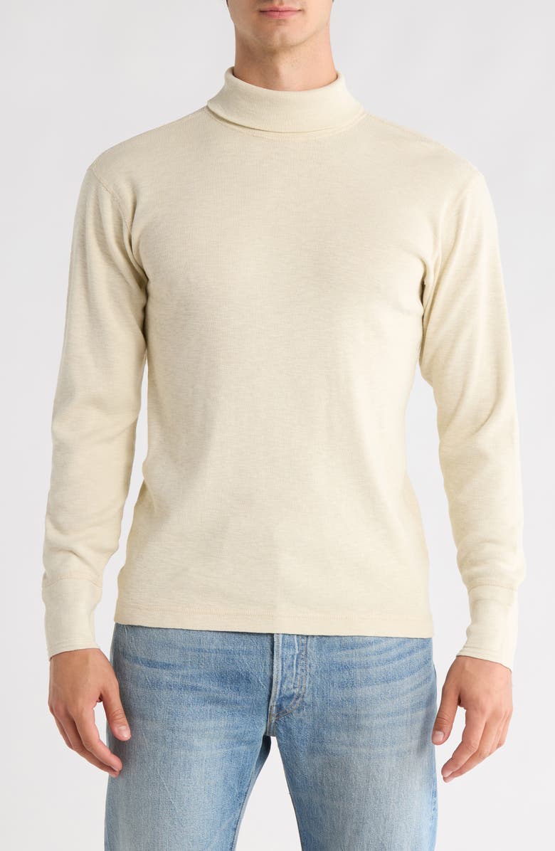 BUCK MASON Sidewinder Long Sleeve Ribbed Turtleneck T-Shirt, Main, color, Worn White