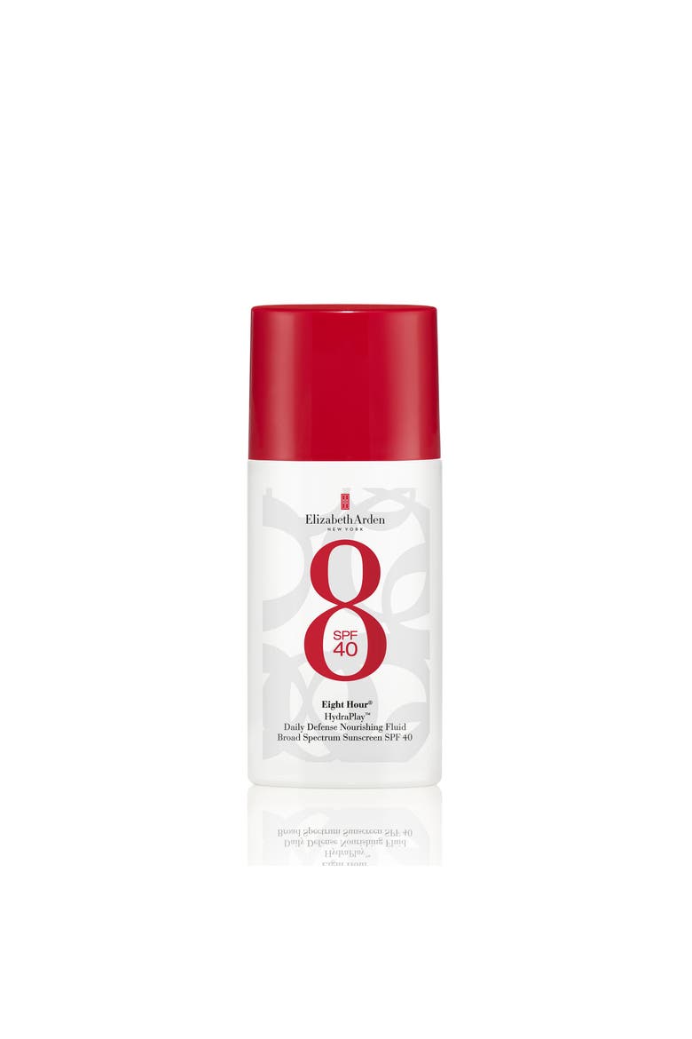 Eight Hour® HydraPlay Daily Defense Nourishing Fluid Broad Spectrum Sunscreen SPF 40, Main, color, N/A