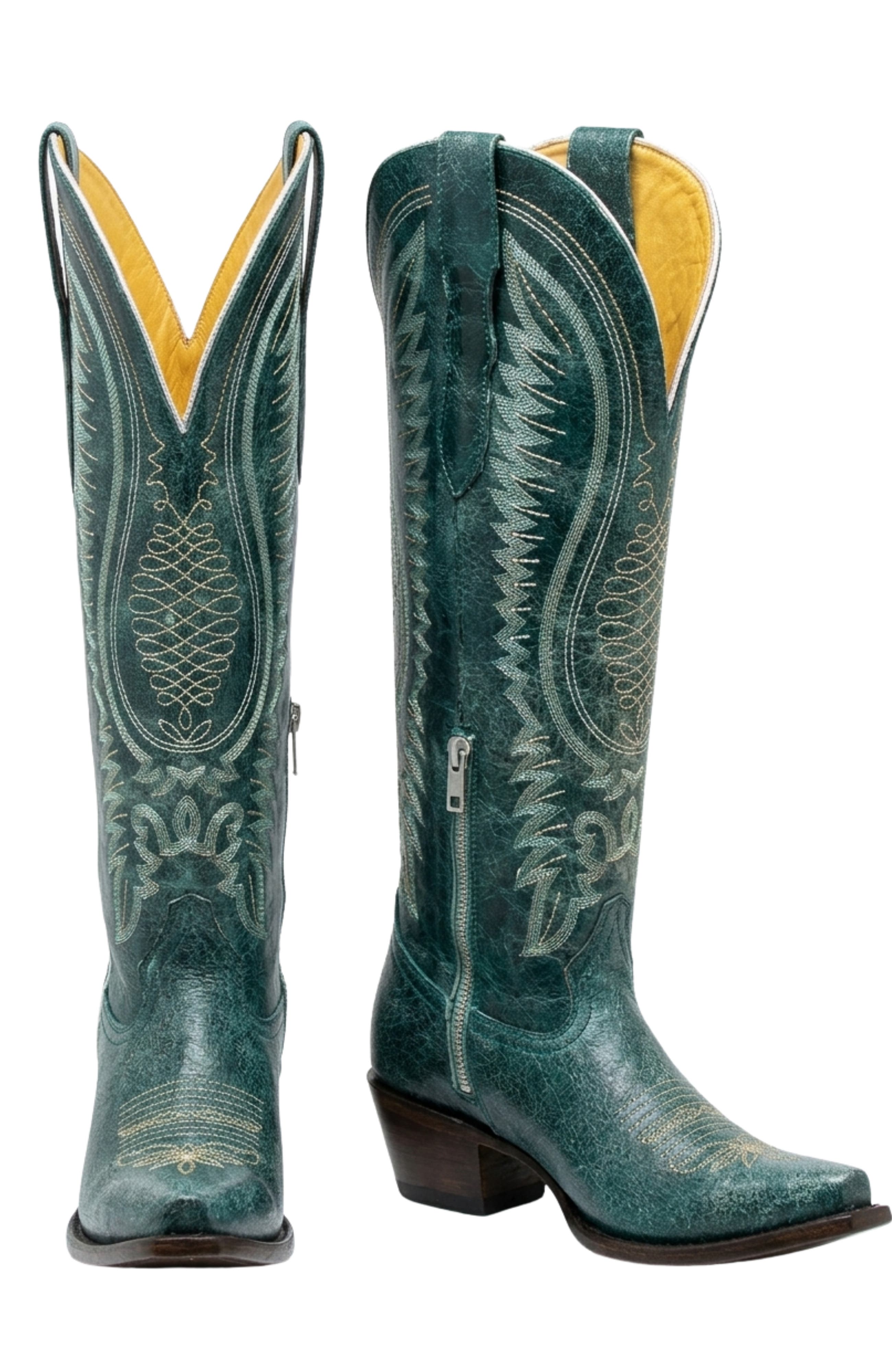 NORTALIE The Agave Western Cowboy Boot, Alternate, color, Agave