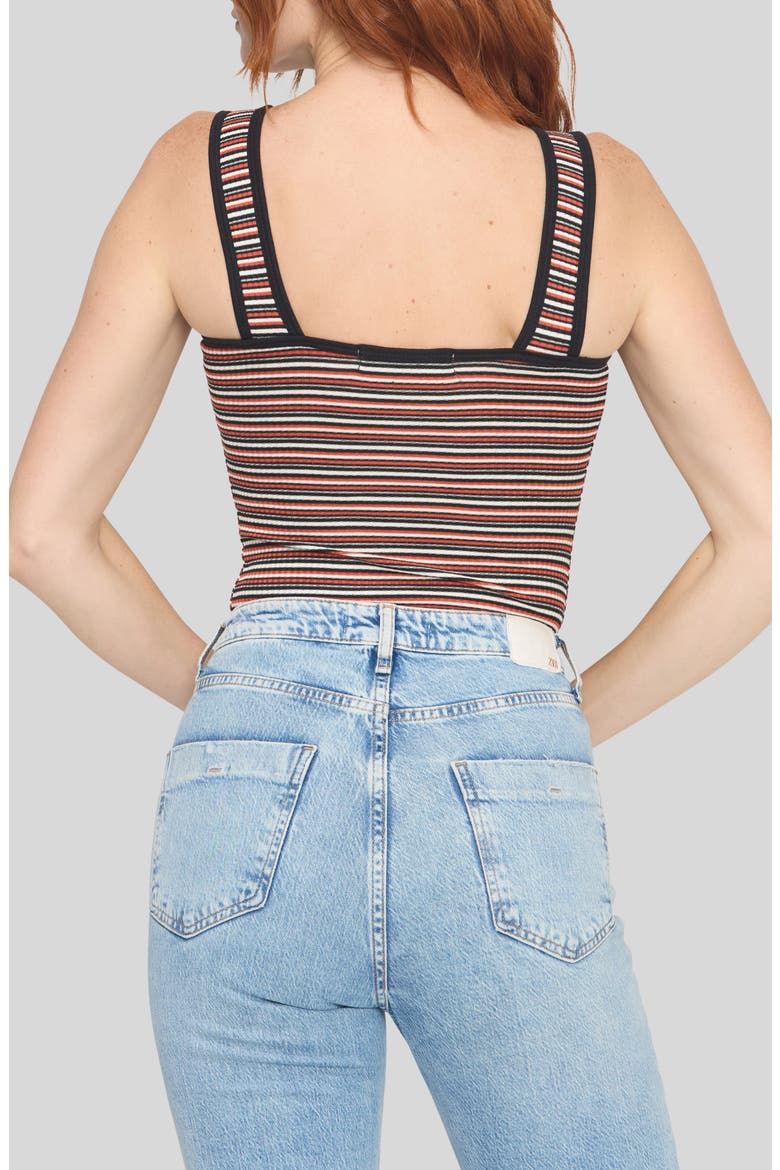 Bianca Striped Rib Tank, Alternate, color, RUST COMBO