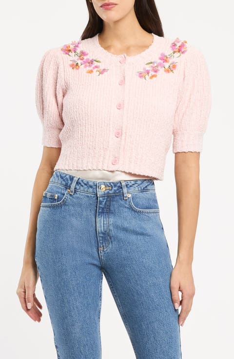 Millicent Floral Embellished Cardigan