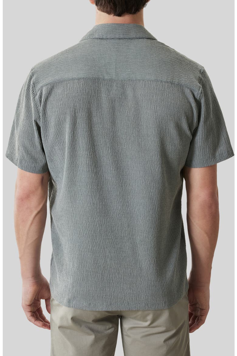 Kaezor Crepe Camp Shirt, Alternate, color, OLIVE DUST