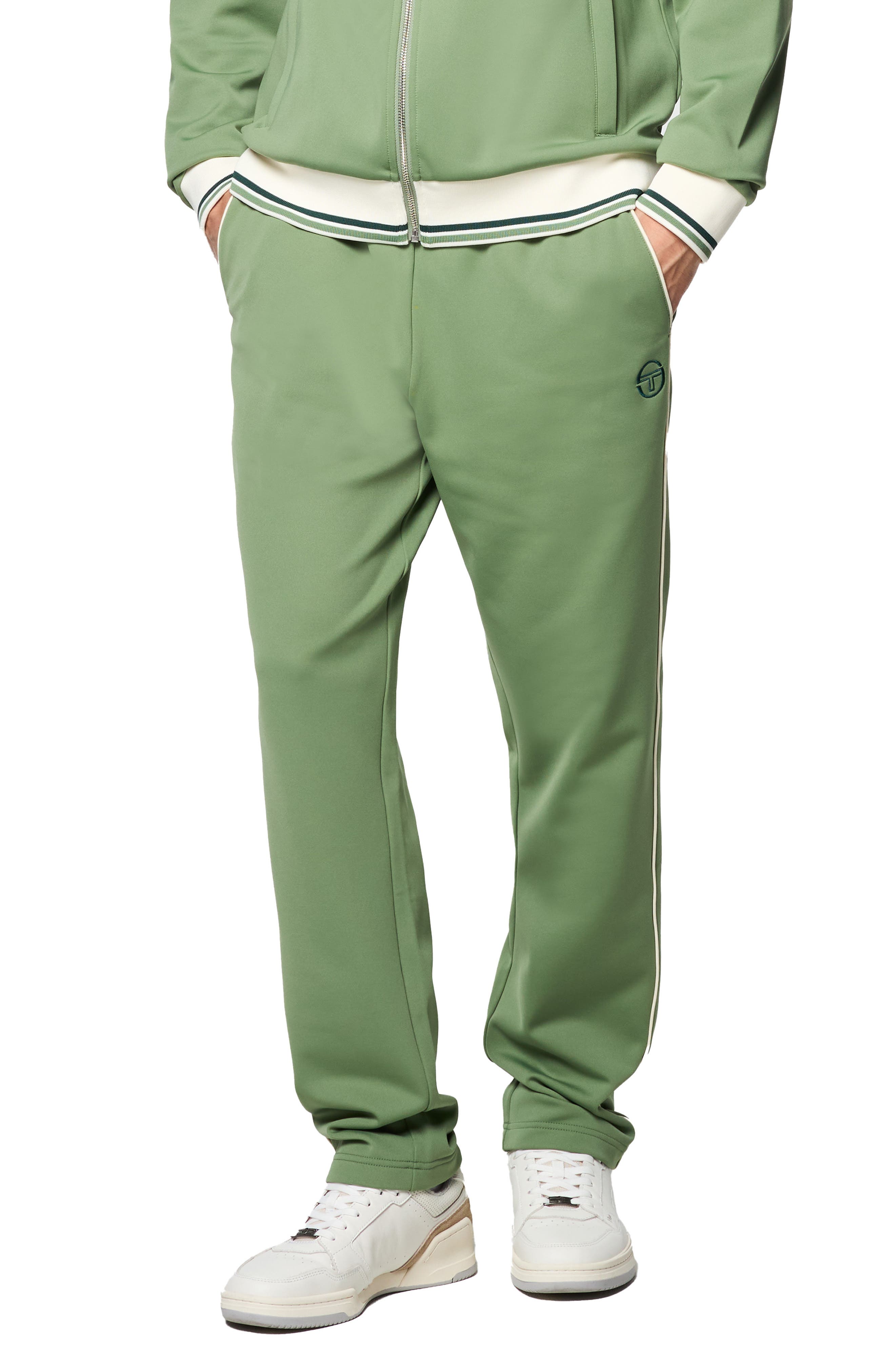 Sergio Tacchini Olmi Knit Track Pants in Hedge Green 