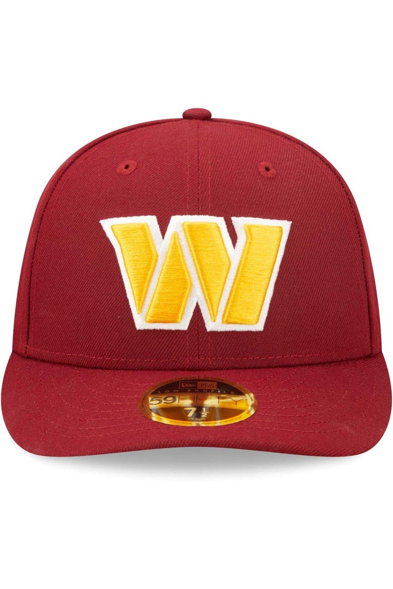 Men's New Era Burgundy Washington Commanders Omaha Low Profile 59FIFTY Fitted Hat, Alternate, color, Burgundy