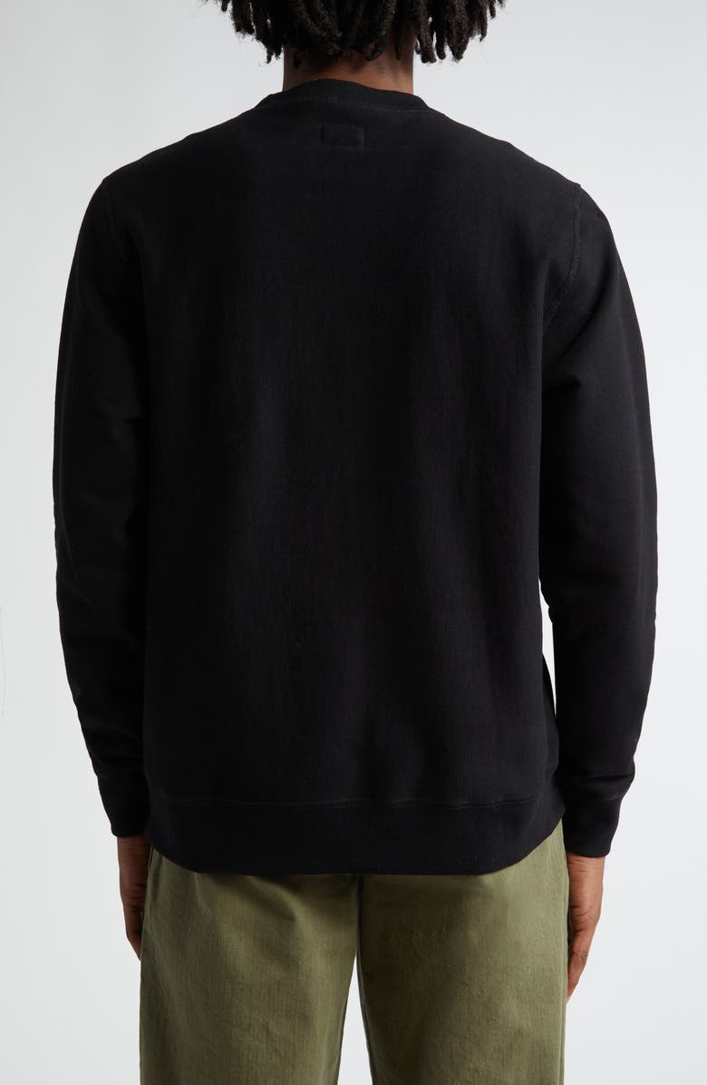 Noah Classic French Terry Crewneck Sweatshirt, Alternate, color, Black