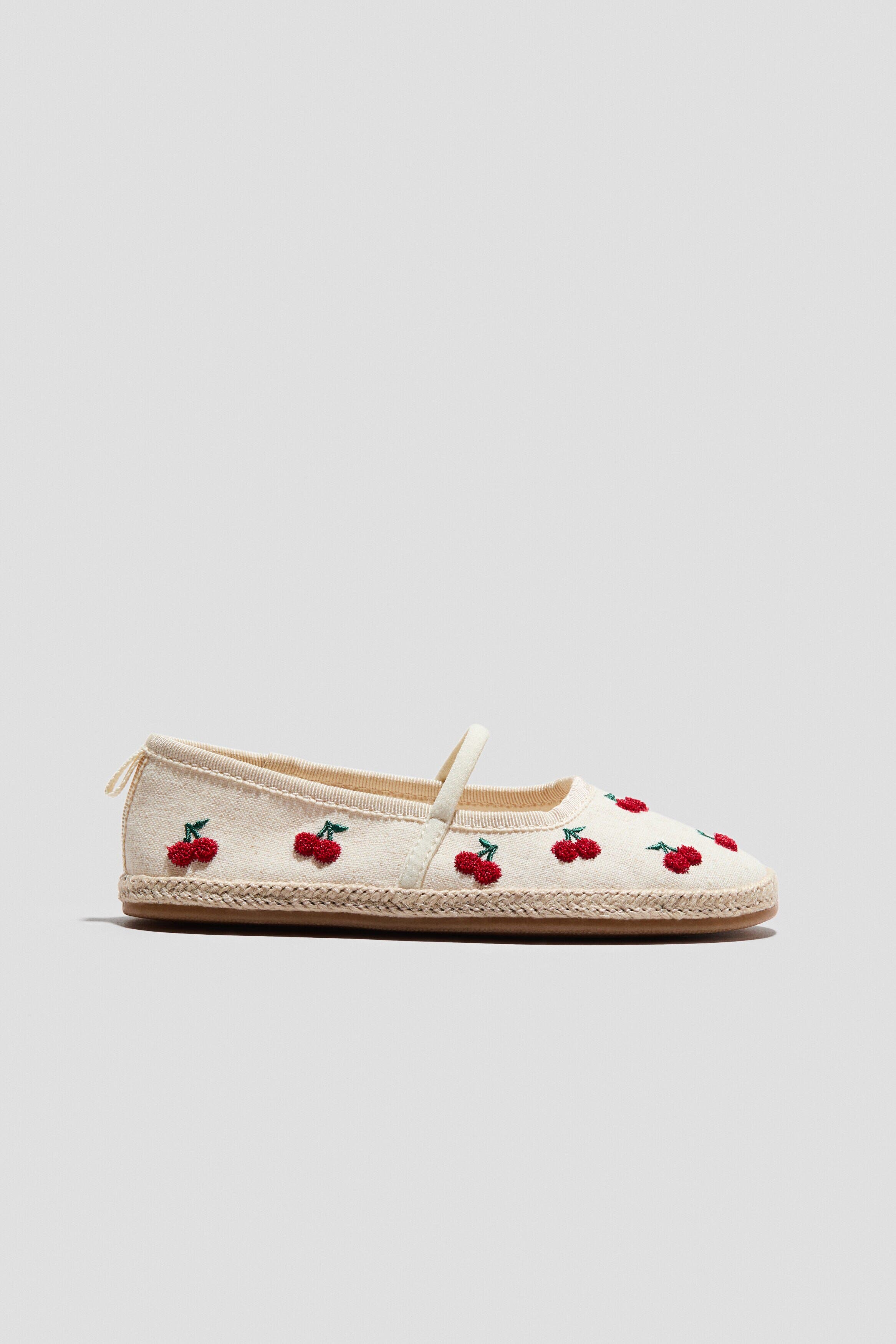 H&M Espadrilles, Main, color, Natural Beige/Cherries