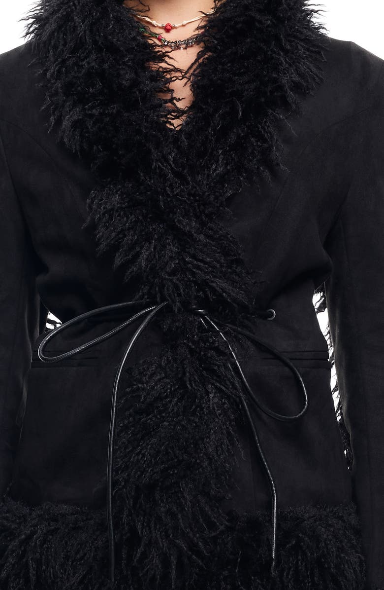 LIONESS Oui Oui Coat with Faux Fur Trim, Alternate, color, 