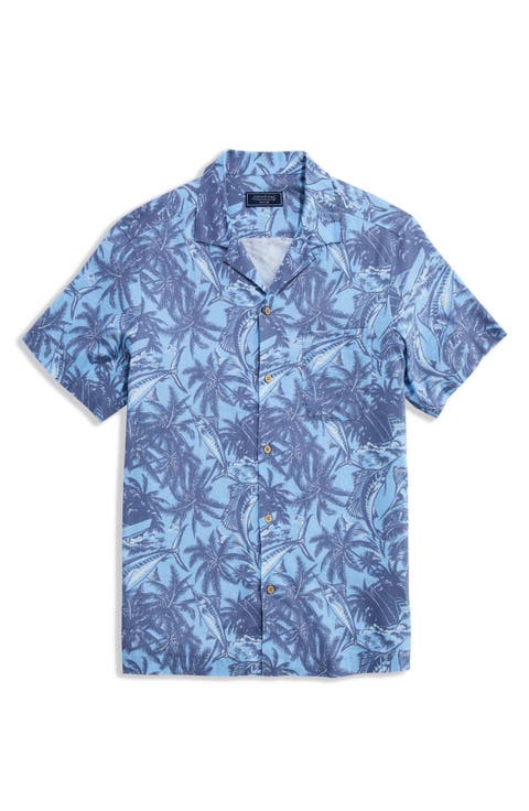 Reel & Ride Seabreeze Linen Blend Camp Shirt