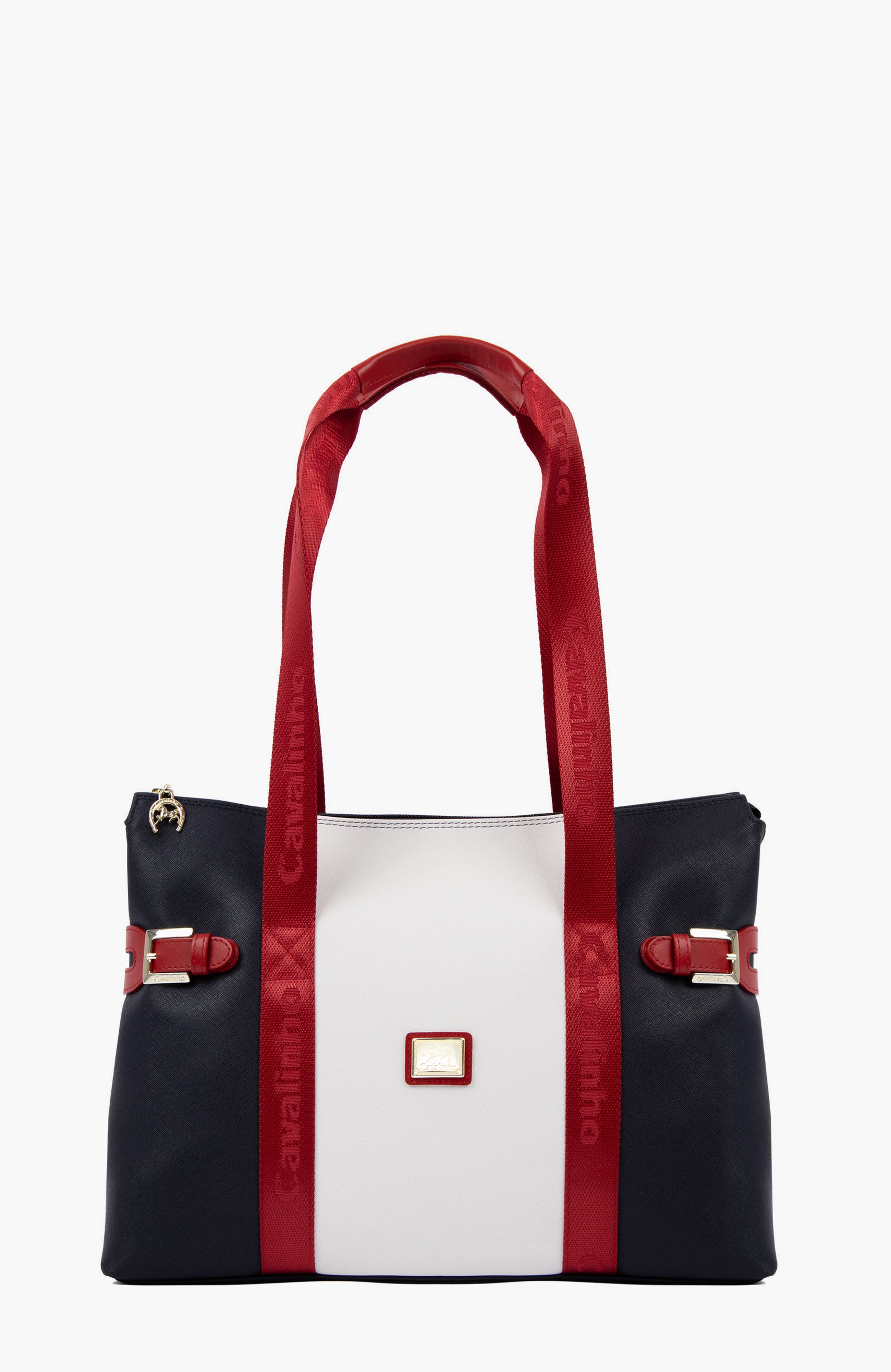 L'Essence 594 Tote Bag, Main, color, Navy / White / Red