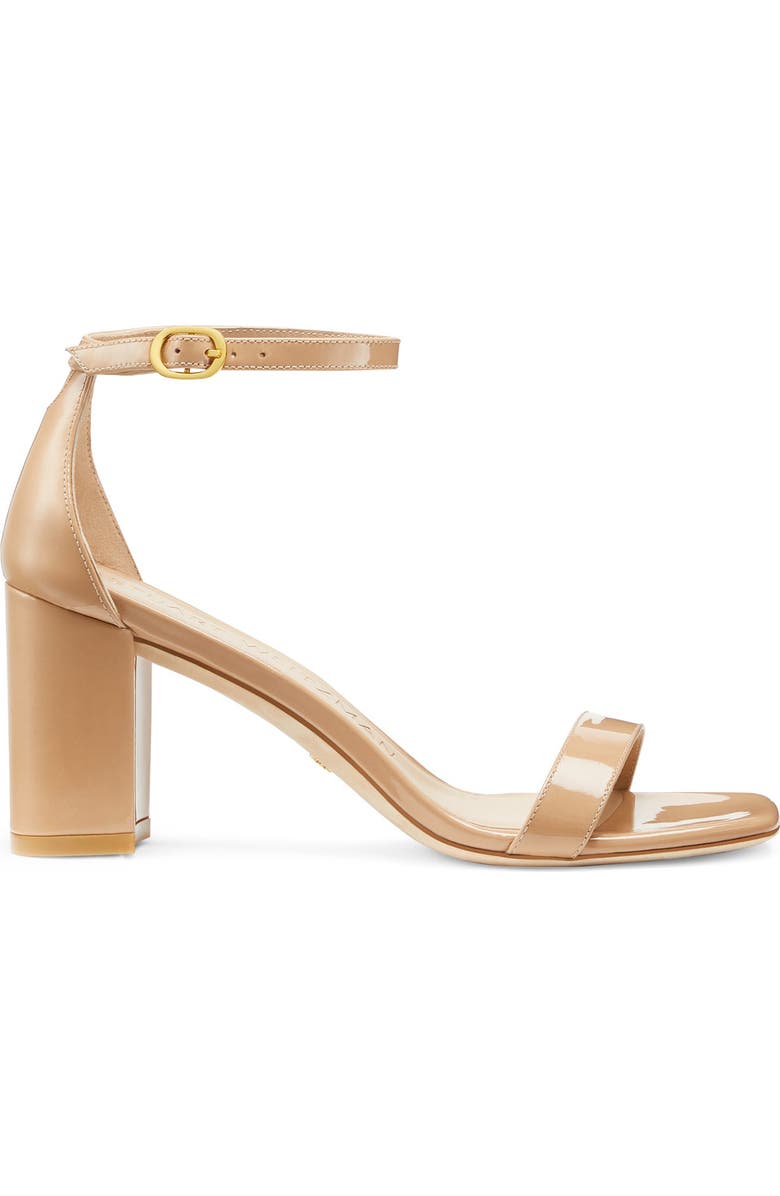Stuart Weitzman Nudistcurve 75 Block Heel Sandal, Alternate, color, Adobe