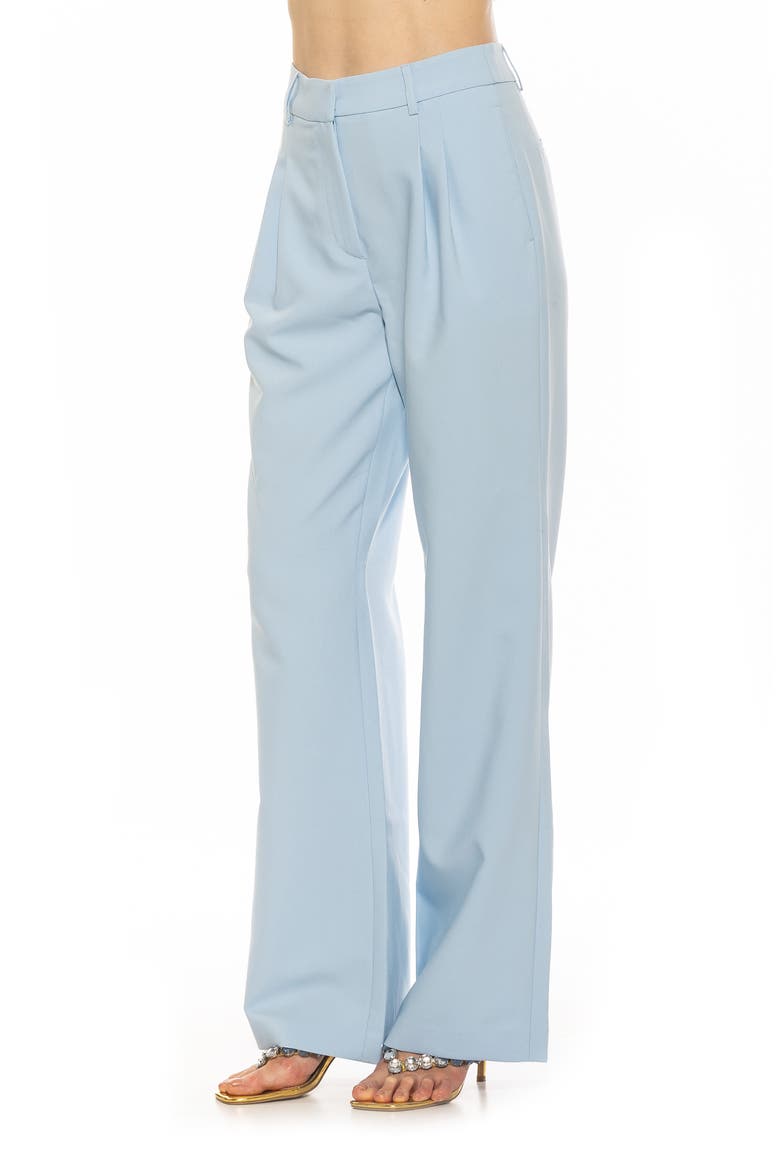 Ellie Pleated Wide Leg Pants, Alternate, color, HALOGEN BLUE