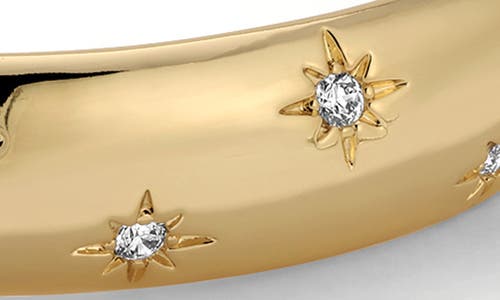 Miranda Frye Celeste Cubic Zirconia Cuff Bracelet In Gold