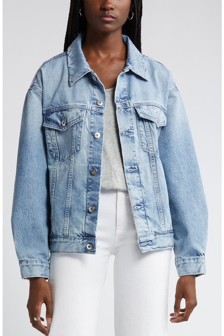 Hunter Denim Jacket, Alternate, color, INTUITION